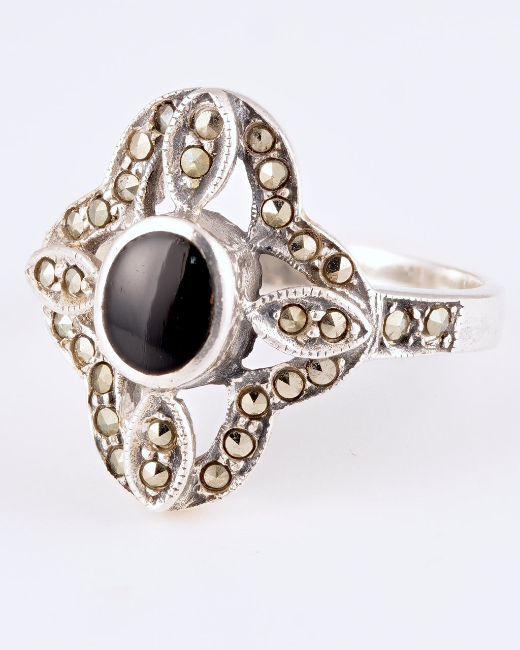 Eleganter Vintage Statement-Ring im Art-Deco-Stil