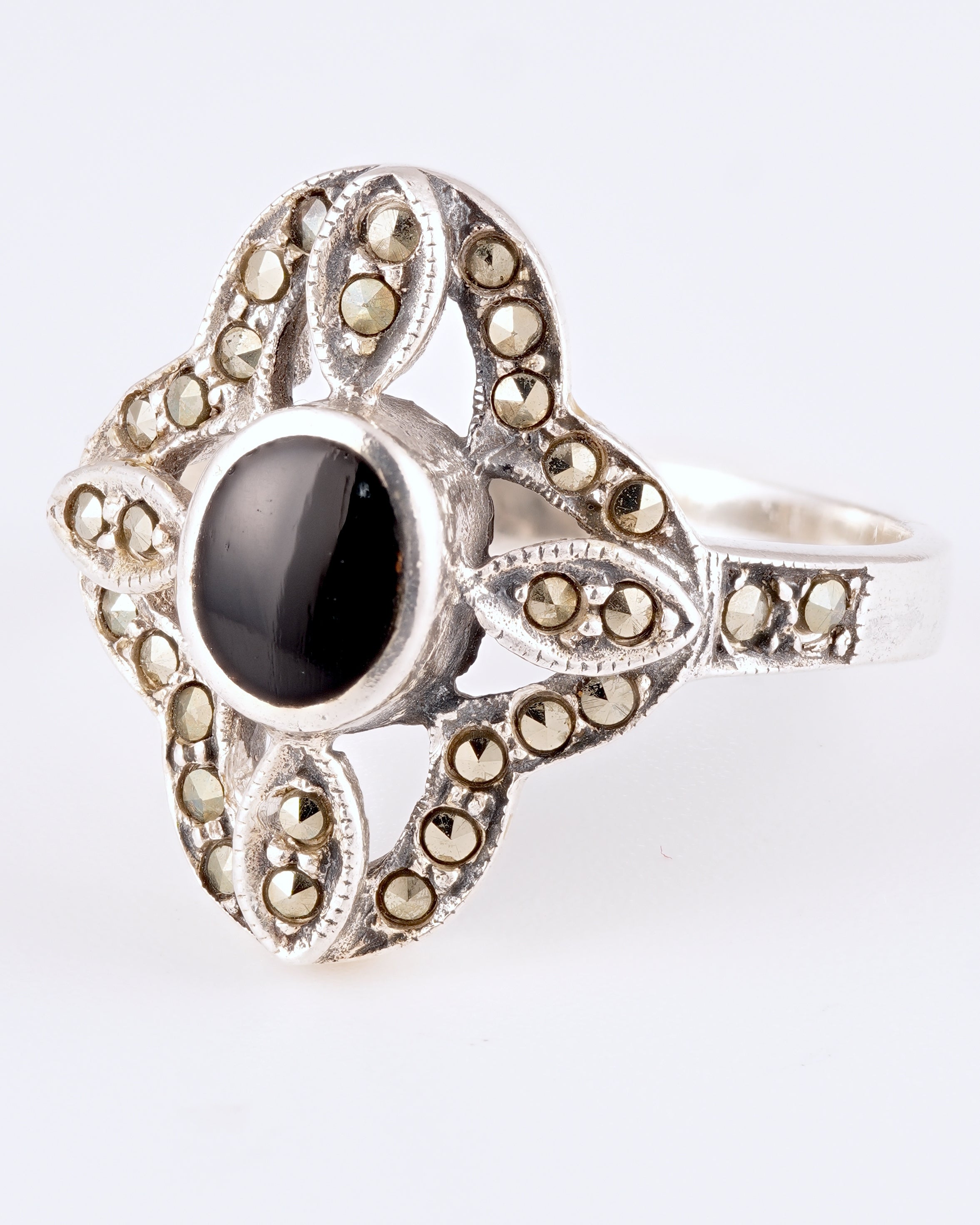 Eleganter Vintage Statement-Ring im Art-Deco-Stil