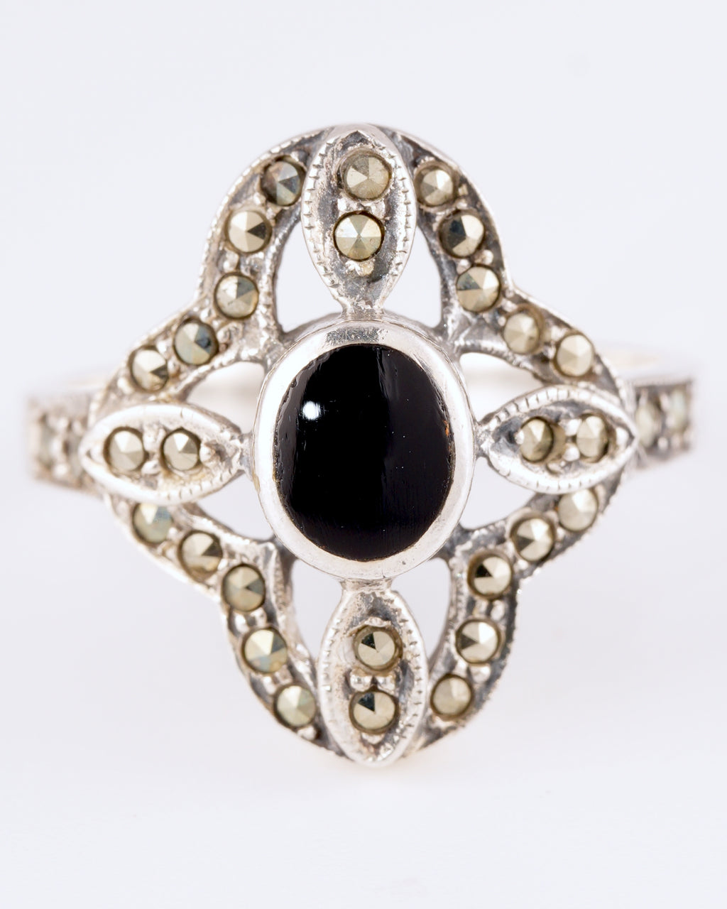 Eleganter Vintage Statement-Ring im Art-Deco-Stil