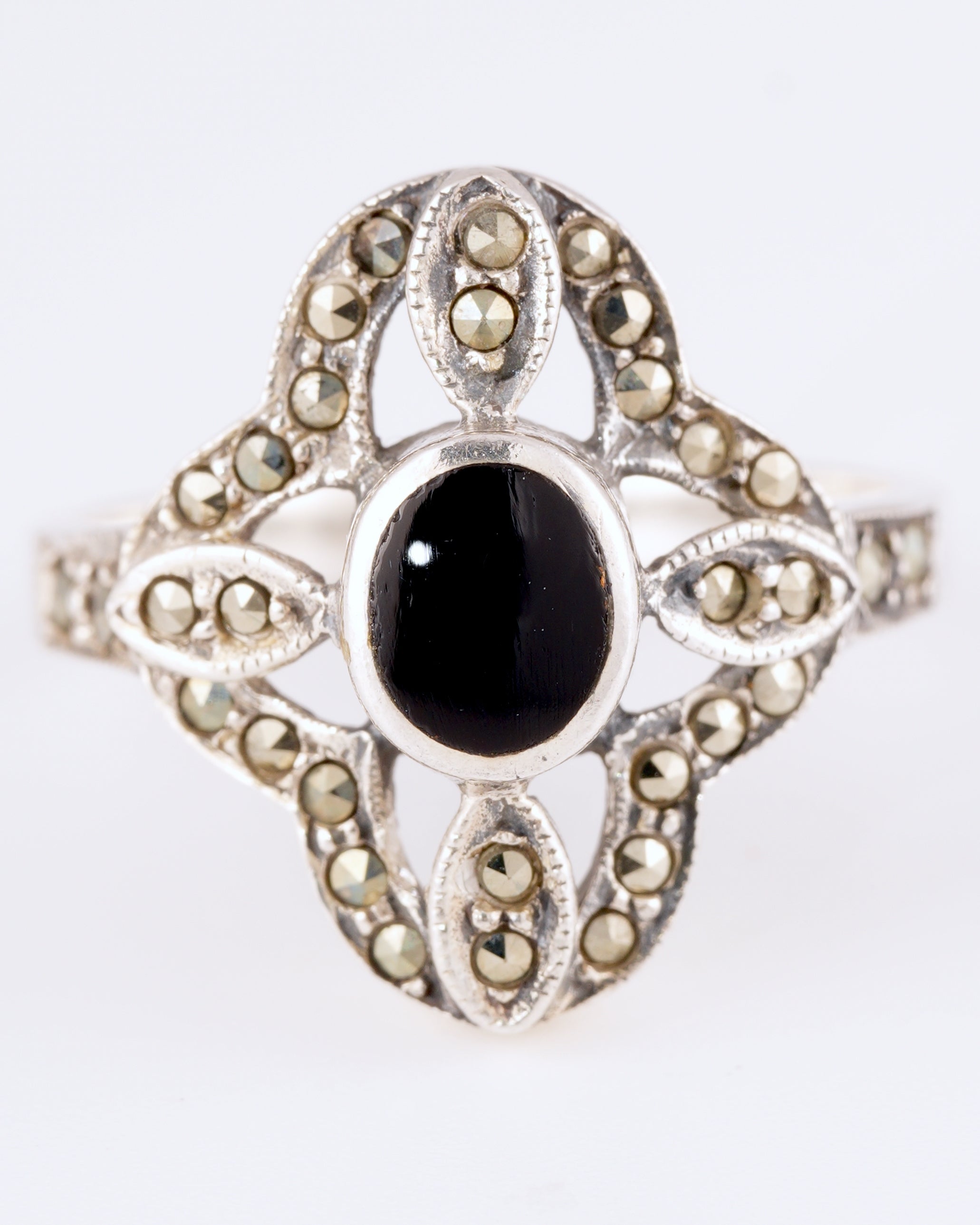 Eleganter Vintage Statement-Ring im Art-Deco-Stil