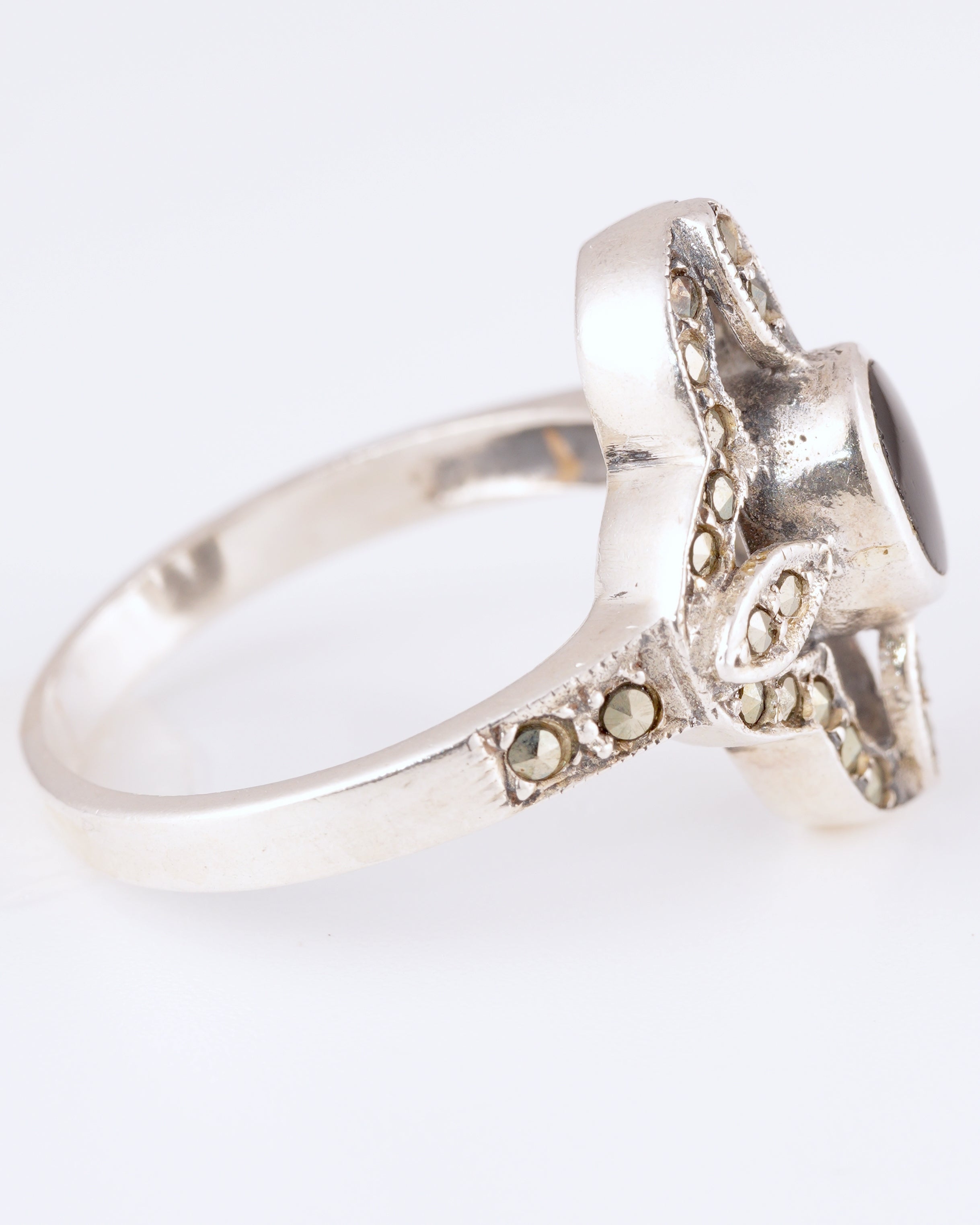 Eleganter Vintage Statement-Ring im Art-Deco-Stil