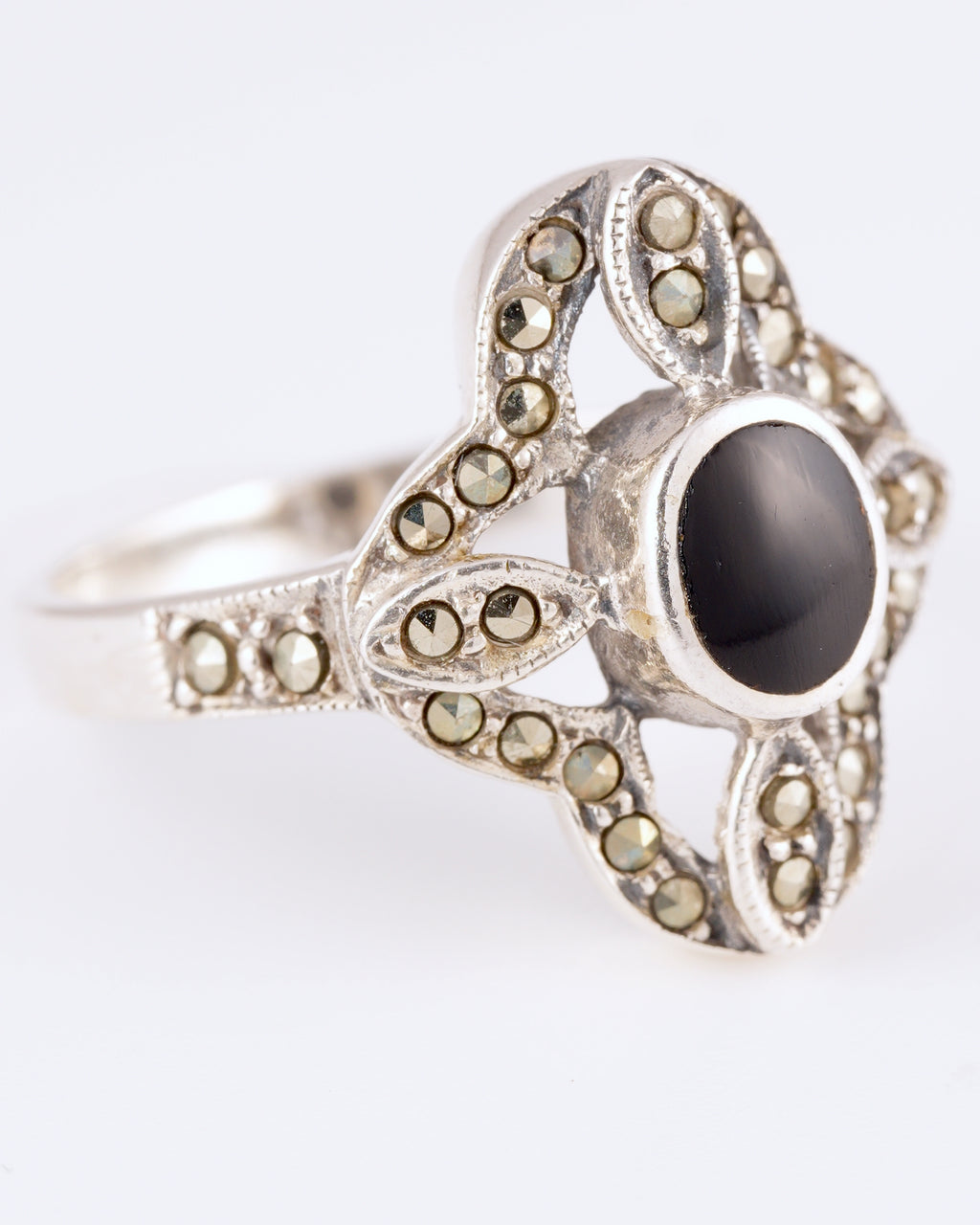 Eleganter Vintage Statement-Ring im Art-Deco-Stil