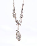 Enchanting Necklace in a Romantic Vintage Style with Floral Elements