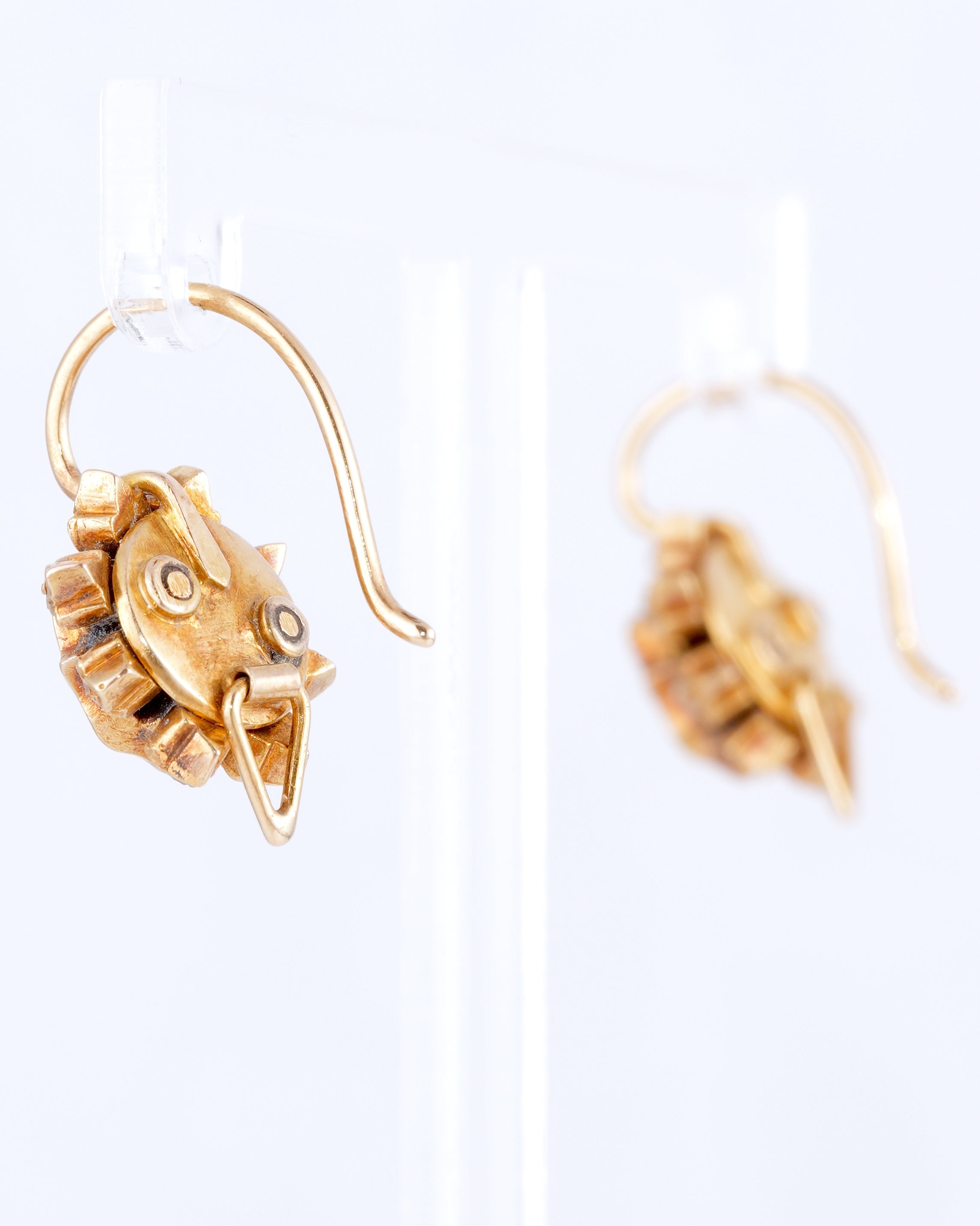 Exquisite and Museum-Quality Historical Drop Earrings in Antique Design