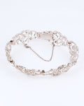 Hermosa Pulsera Vintage en un Floral y Romántico Estilo Art Nouveau