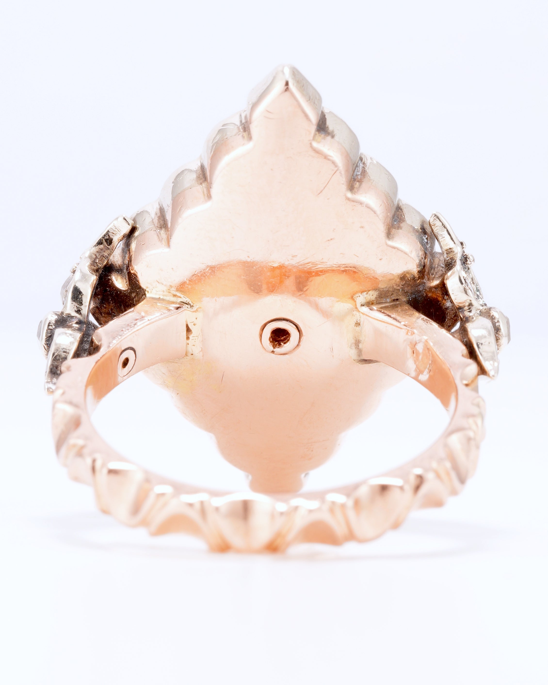Opulenter Vintage Statement-Ring mit Rosenschliff-Diamanten
